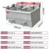 FY-12L-2 commercial double-cylinder double-sieve electric fryer for frying chicken wings, chicken legs and French fries details Picture